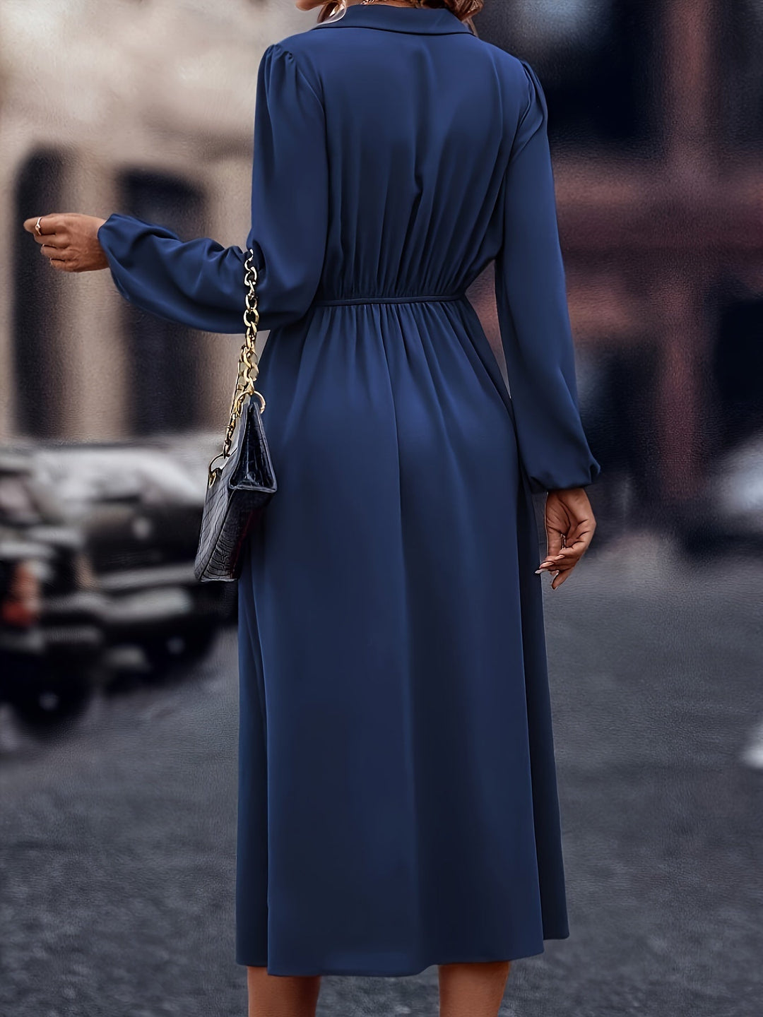 Islanna | Twist Front Commuting Dress