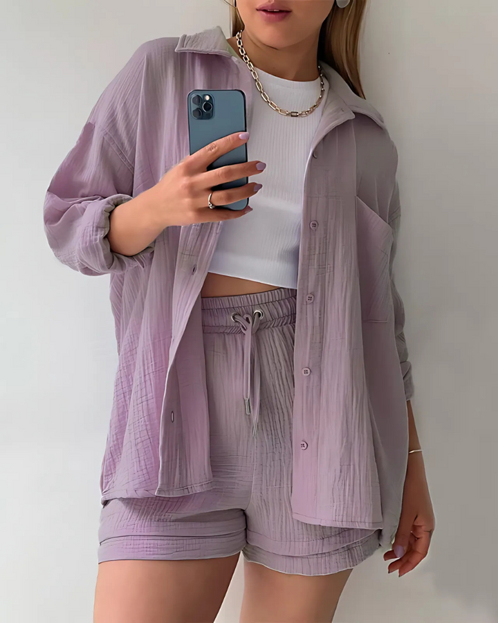 Phoebe | Cotton Shorts Set