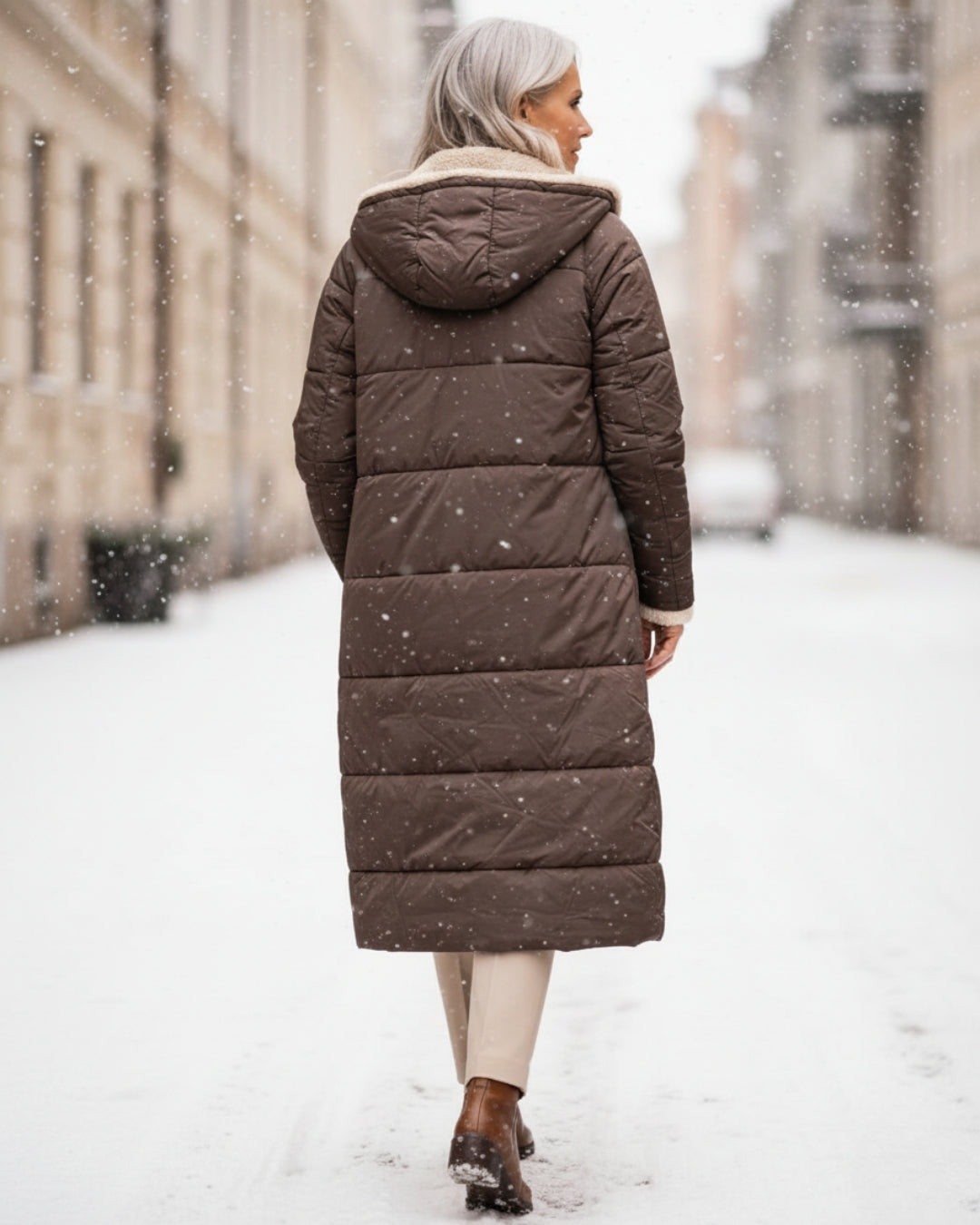 Eleanor Reversible Sherpa Coat — Warmth for Canadian Winters