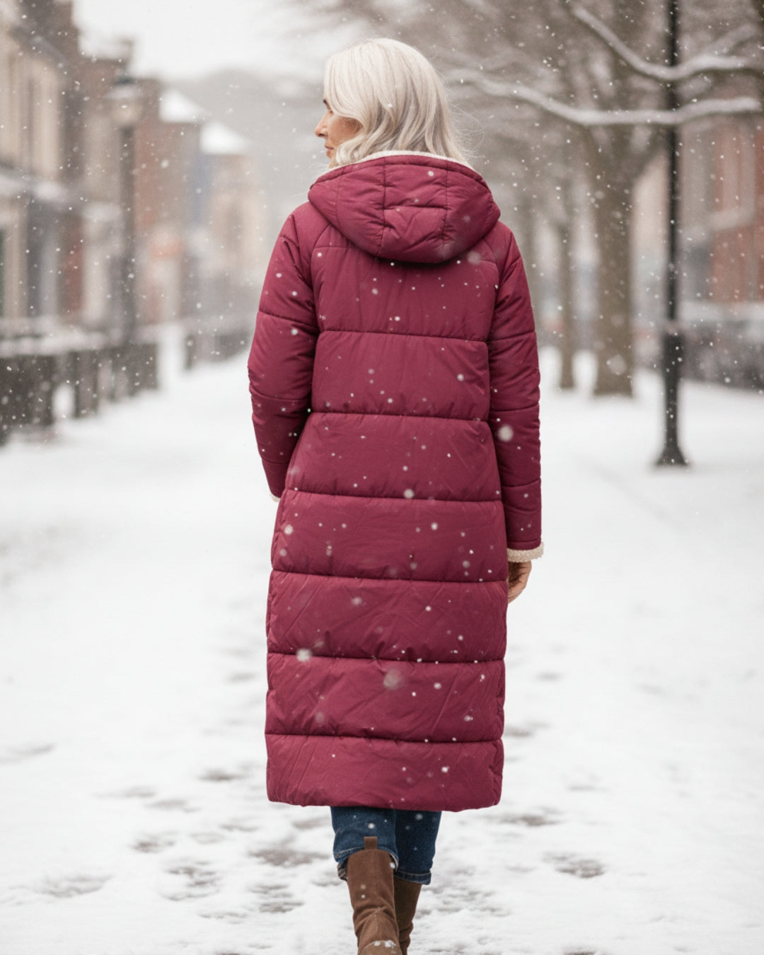 Eleanor Reversible Sherpa Coat — Warmth for Canadian Winters