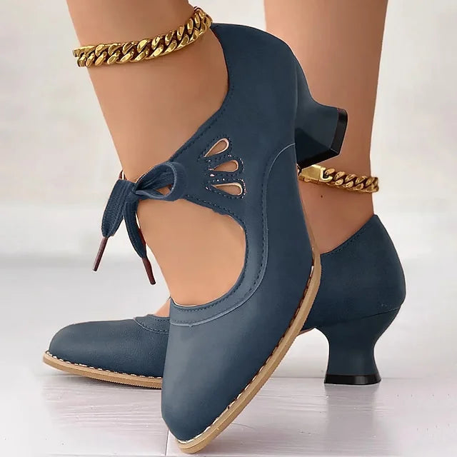 Zydrune - Vintage Leather High Heel Pumps