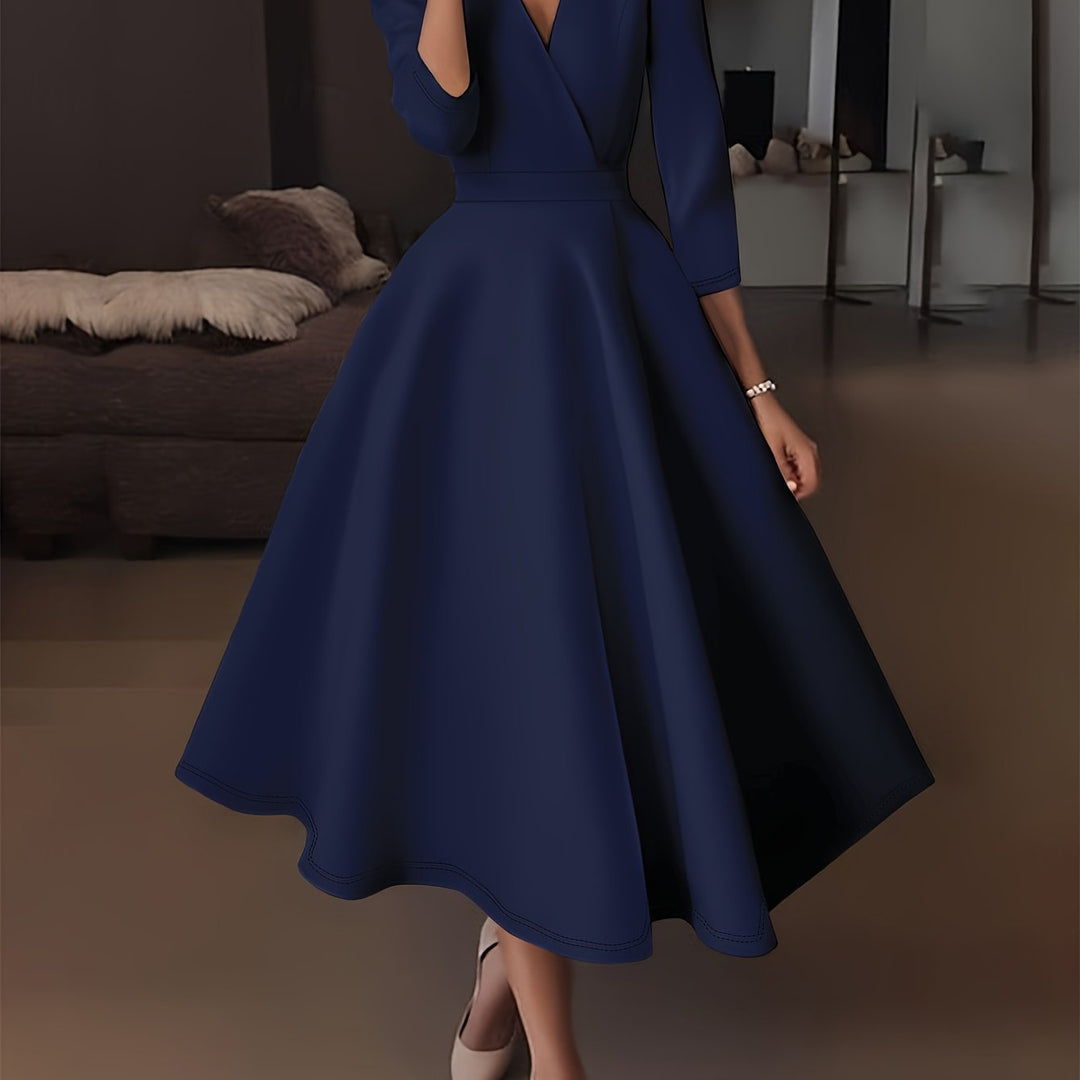 Avelie | High-Waisted Slim-Fit Midi Dress with Fairy Charm