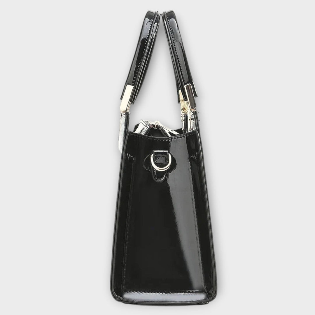 Lonova™ Glossy Croc Handbag