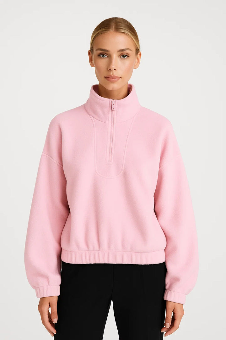 Talwyn | Half-Zip Knit With Stand Collar