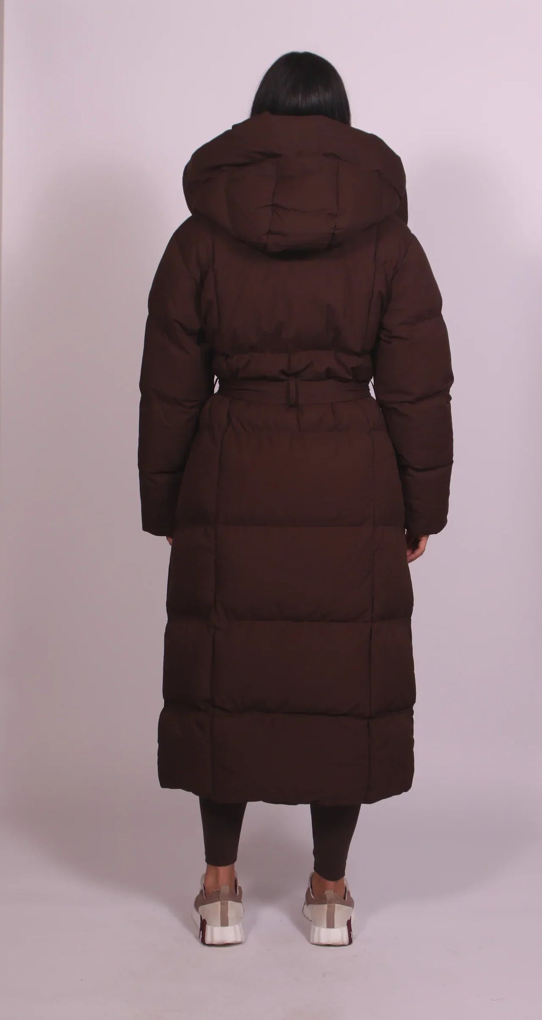 Carmen – Longline Puffer Coat With Belt