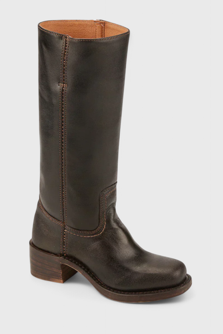 Pippa | Women’s Leather Knee-High Boots with Heels