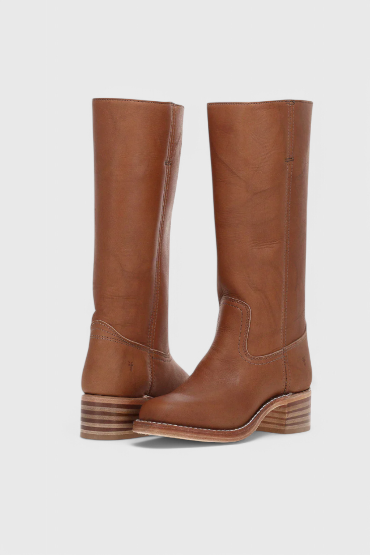 Pippa | Women’s Leather Knee-High Boots with Heels