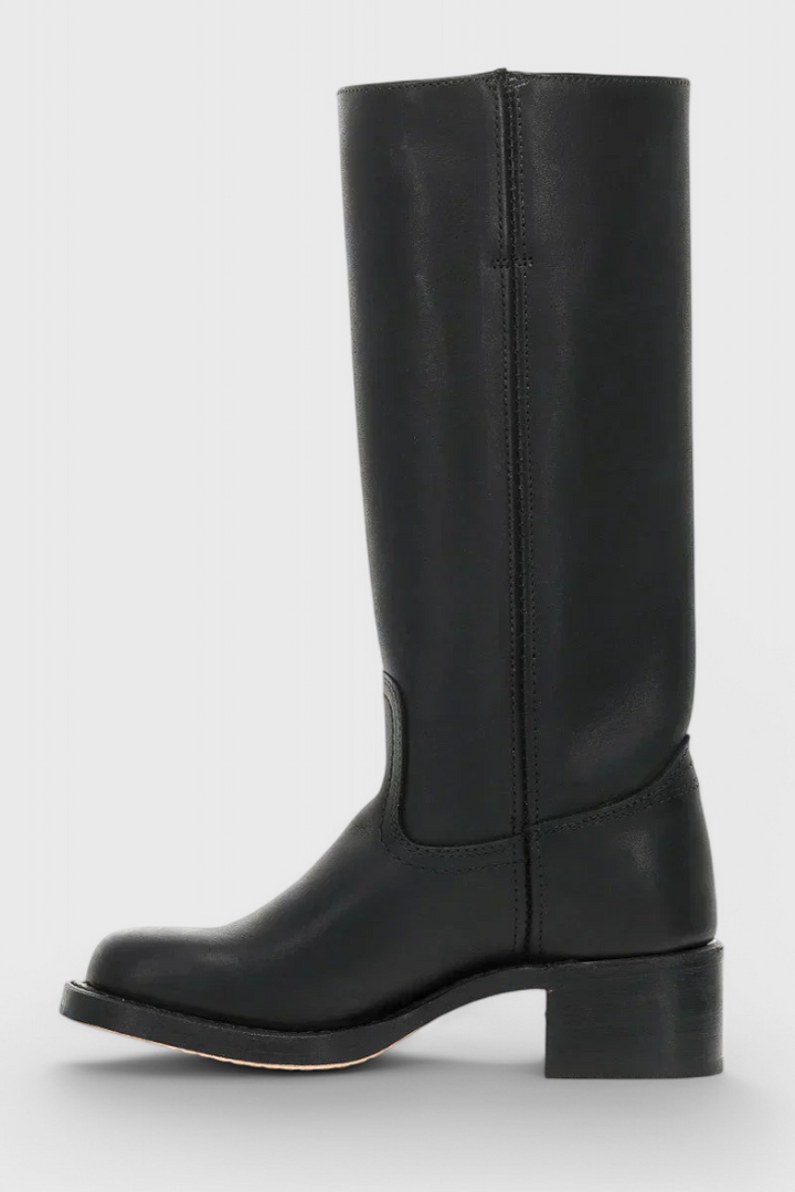 Pippa | Women’s Leather Knee-High Boots with Heels
