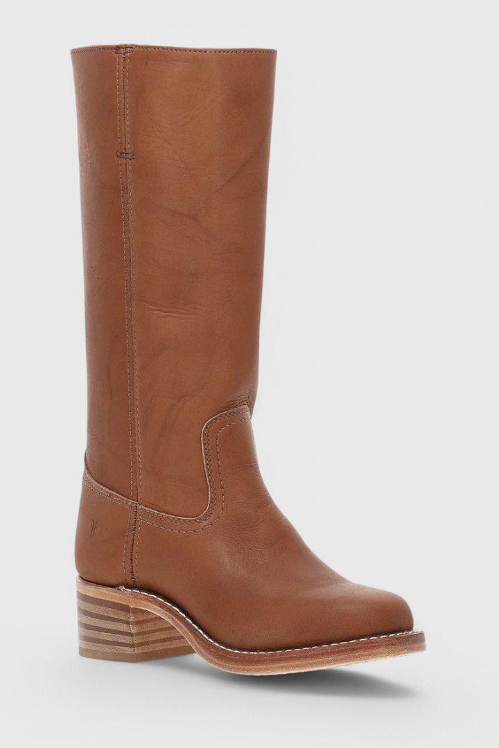 Pippa | Women’s Leather Knee-High Boots with Heels