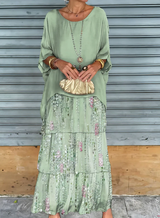 CAROLINE™ – Elegant Flowing Maxi Dress