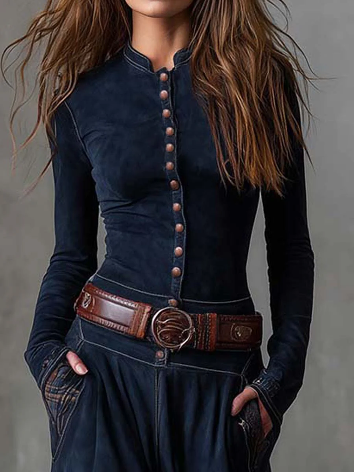 Azucena™ | Casual Business Maxi Dress with Belt