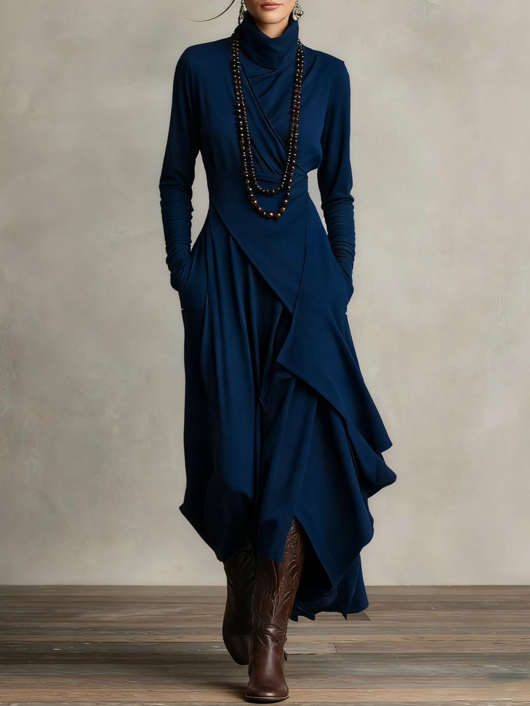Marilyn™ Flattering Maxi Dress with Sleeves