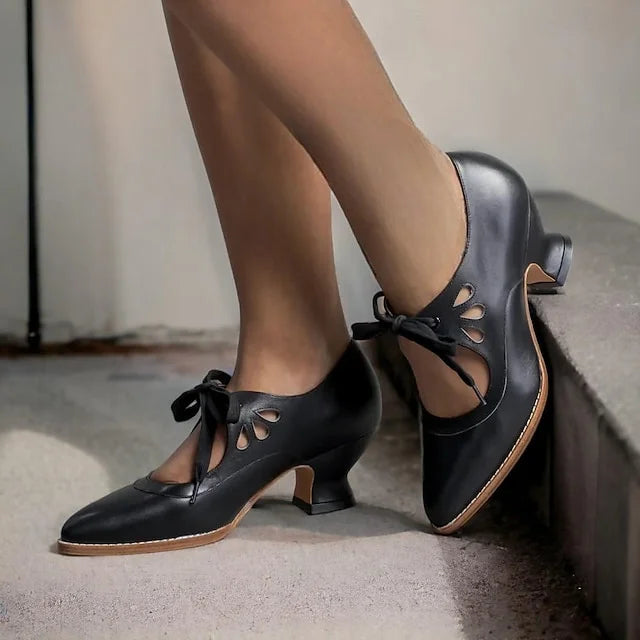 Zydrune - Vintage Leather High Heel Pumps