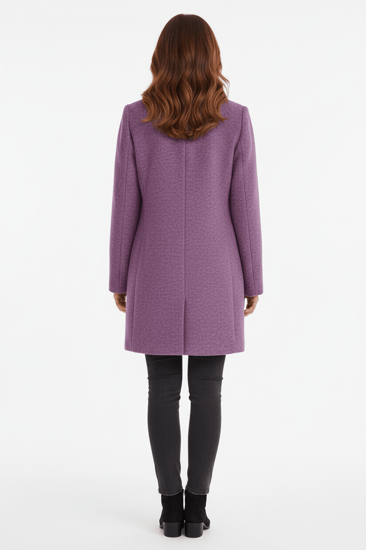 Ashford | Elara – Women’s Wool Blend Coat with Stand Collar and Pockets