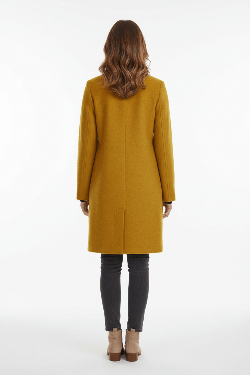 Ashford | Elara – Women’s Wool Blend Coat with Stand Collar and Pockets